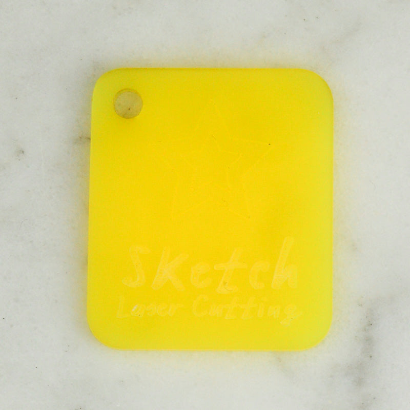 3mm Acrylic - Glow In The Dark Phosphorescent Acrylic - Banana Yellow