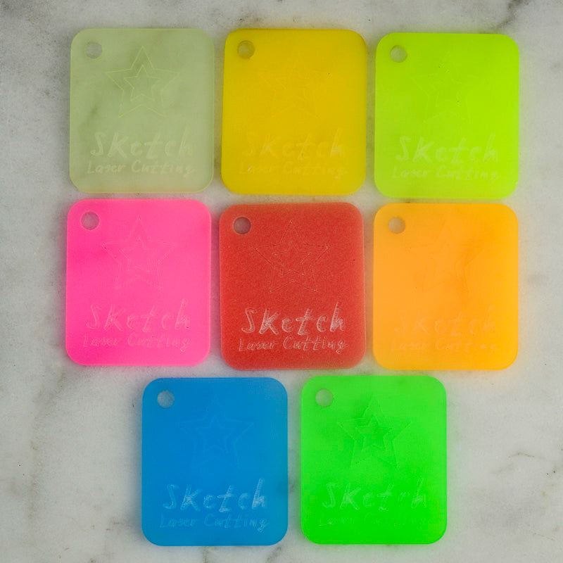 Material Sample Set - Glow in the Dark Acrylic (x8 Swatches)