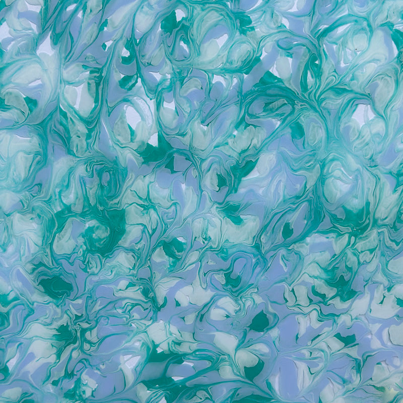 3mm Acrylic - Inky Marble - Mint, Lilac, White