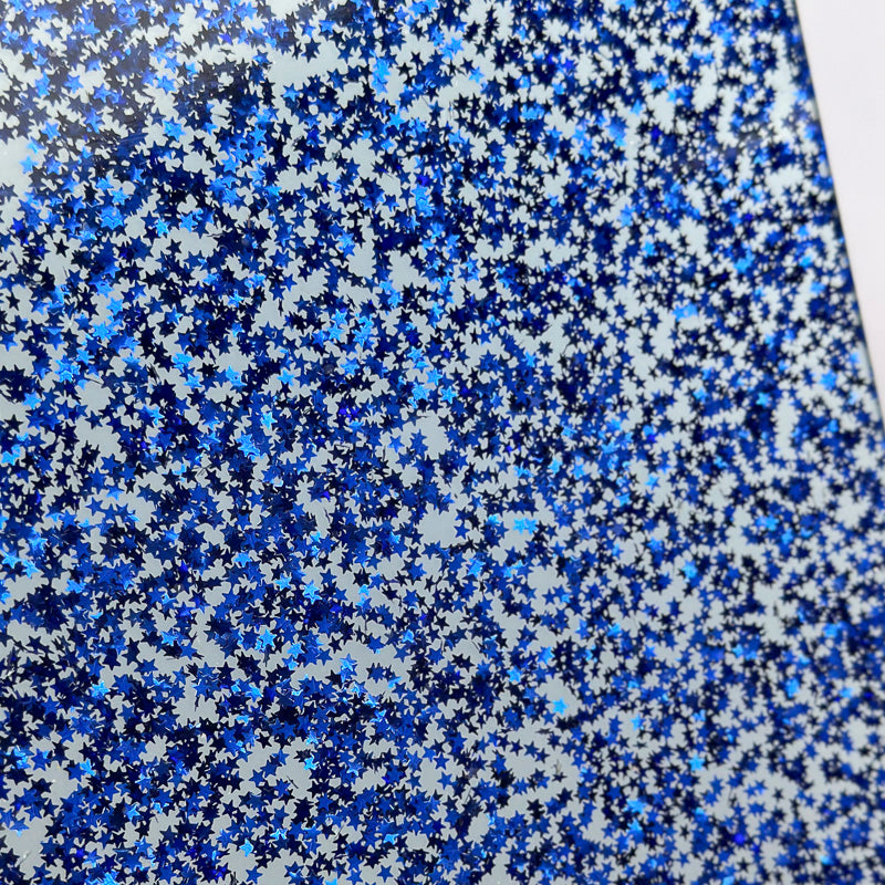 3mm Acrylic - Star Sequins Confetti - Royal Blue