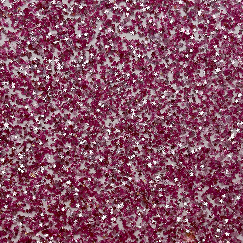 3mm Acrylic - Star Sequins Confetti - Baby Pink