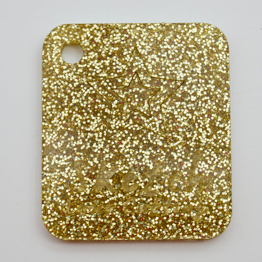 3mm Acrylic Glitter - Light Gold (CGF210)