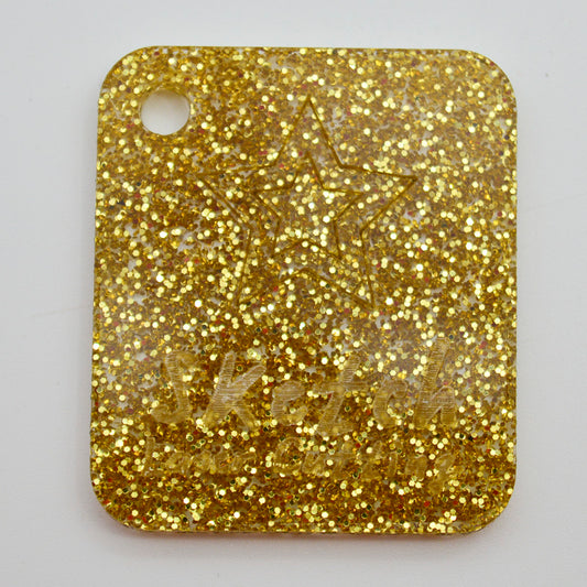 3mm Acrylic Glitter - Yellow Gold (CGF202)