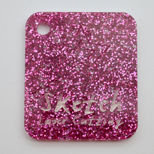 3mm Acrylic Glitter - Hot Pink