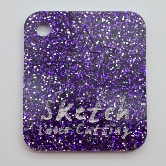 3mm Acrylic Glitter - Ice Purple