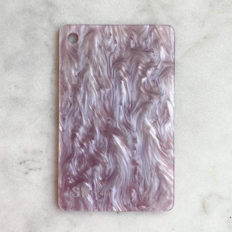 3mm Acrylic - Pearl Marble - Lilac Mauve (SW04)