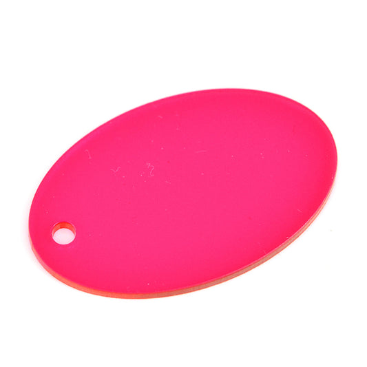 5MM ACRYLIC FLUORESCENT (FLUO/ NEON) TRANSPARENT - PINK *SECONDS* (0108)