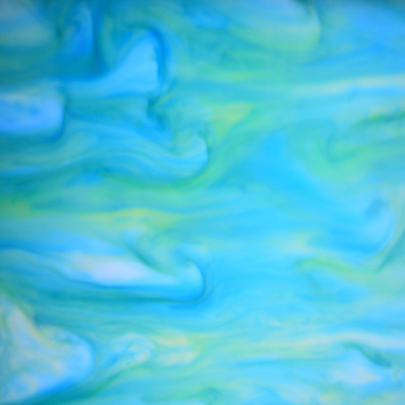 3mm Acrylic - Colourful Fantasia Marble - Green, Blue & Turquoise *SECONDS* (0091)
