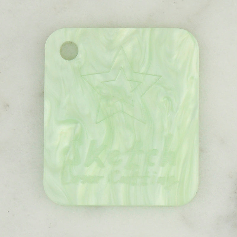 3mm Acrylic - Pearl Marble - Pale Celadon Green (SW08)