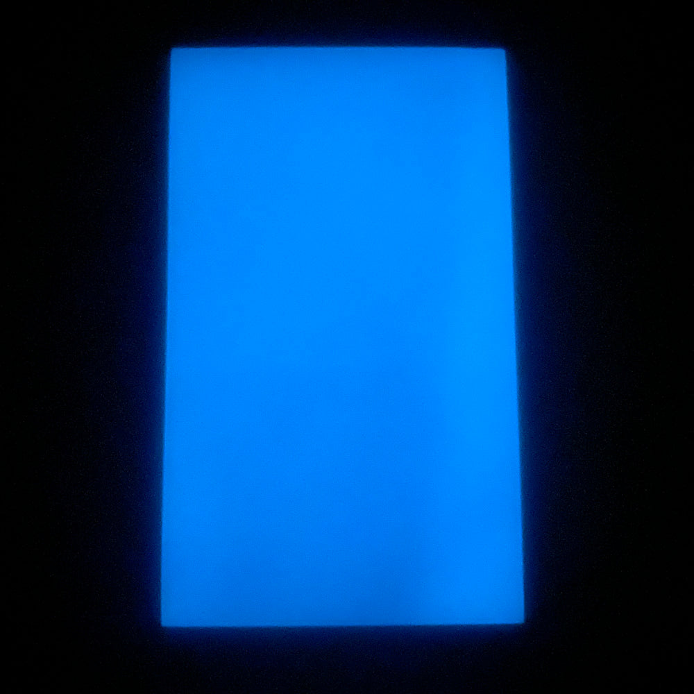 Acrílico de 3 mm - Acrílico fosforescente que brilla en la oscuridad - Azul