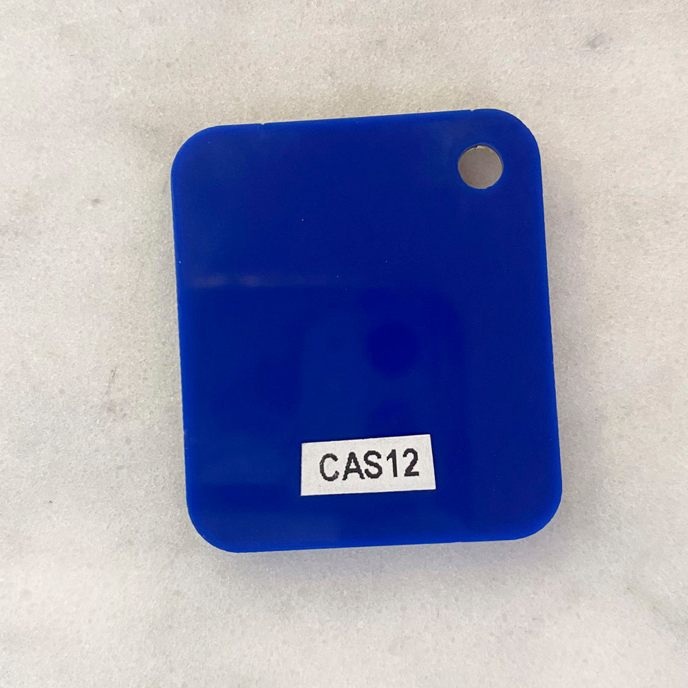 Celluloïd Abalone Shell Acrylique 3mm - Bleu Foncé CAS12