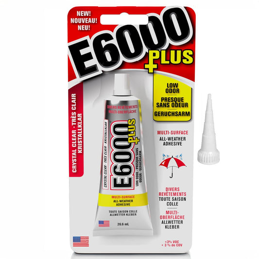 E6000 Plus Industrial Strength Clear Glue with Snip Tip
