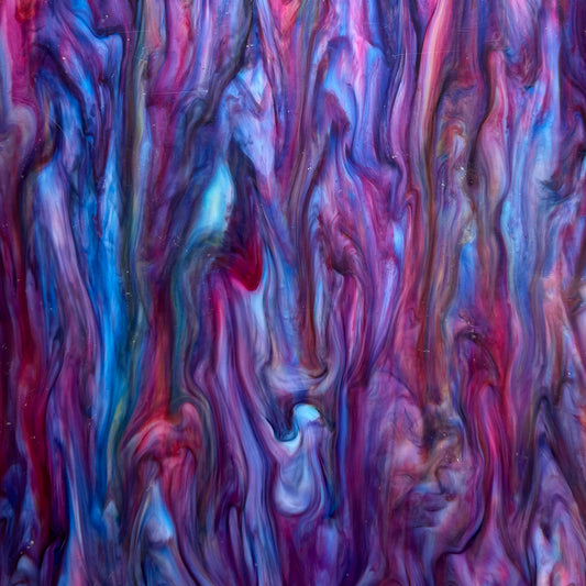 3mm Acrylic - Fantasia Marble - Purple, Pink & Blue *SECONDS*