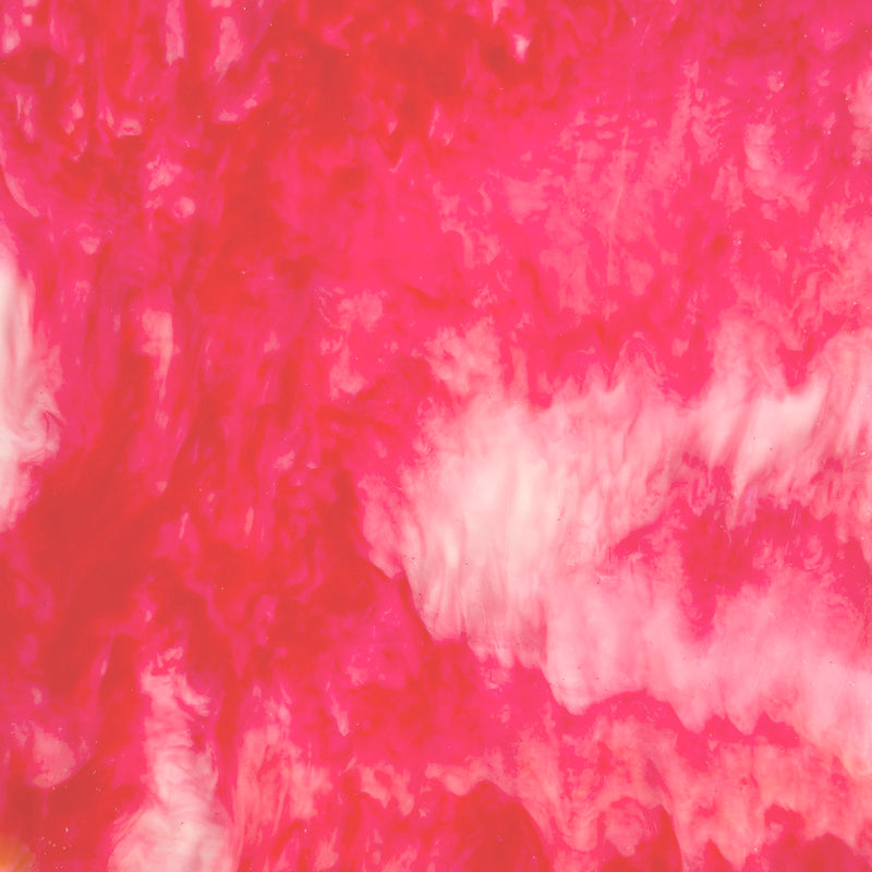 3mm Acrylic - Colourful Fantasia Marble - Pink & Orange