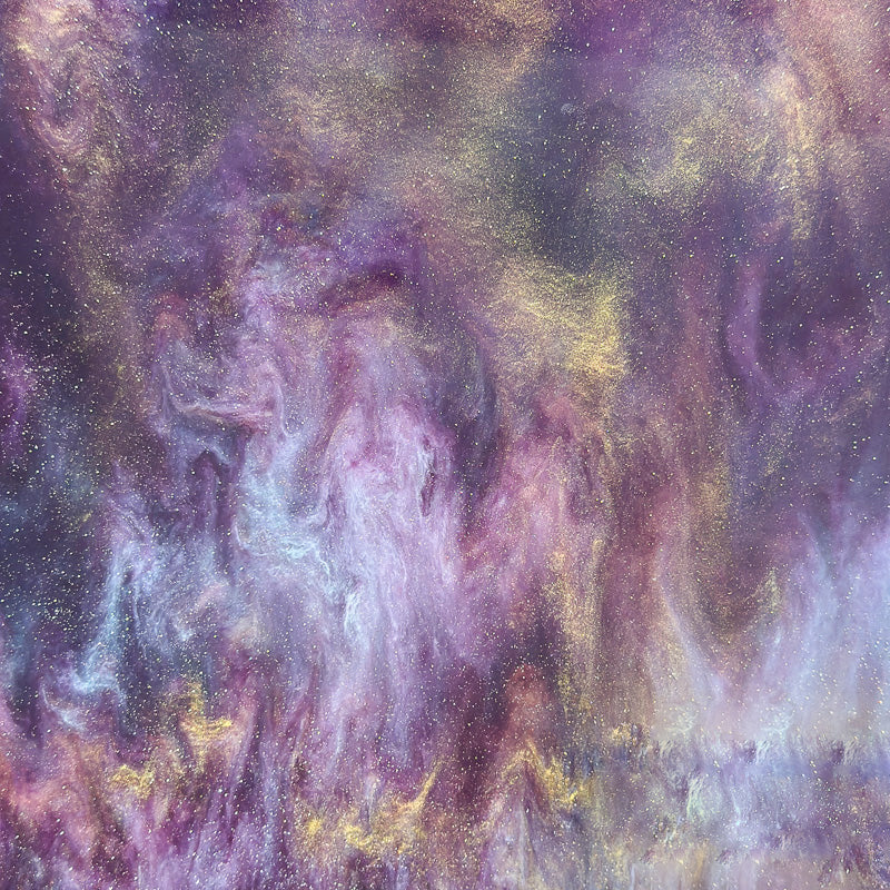 3mm Acrylic Golden Shimmer Marble Deep Purple & Gold Sketch Laser