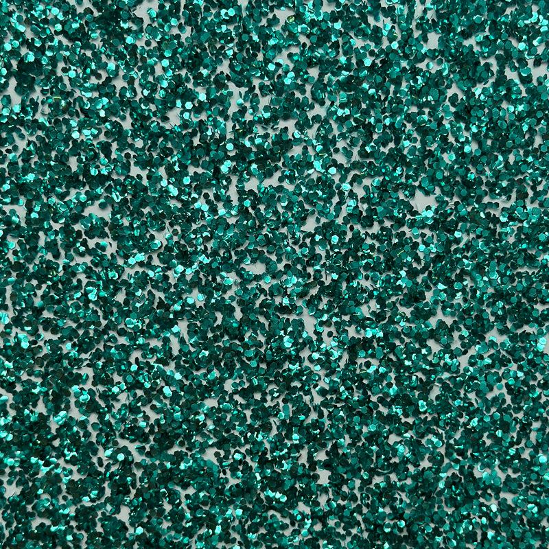 3mm Acrylic - Chunky Hex Fleck Glitter - Turquoise Blue