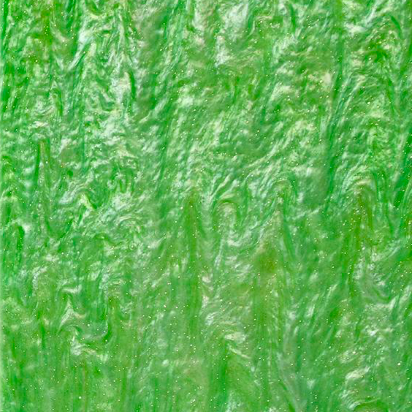 Acrylique 3 mm - Marbre scintillant scintillant - Vert pomme
