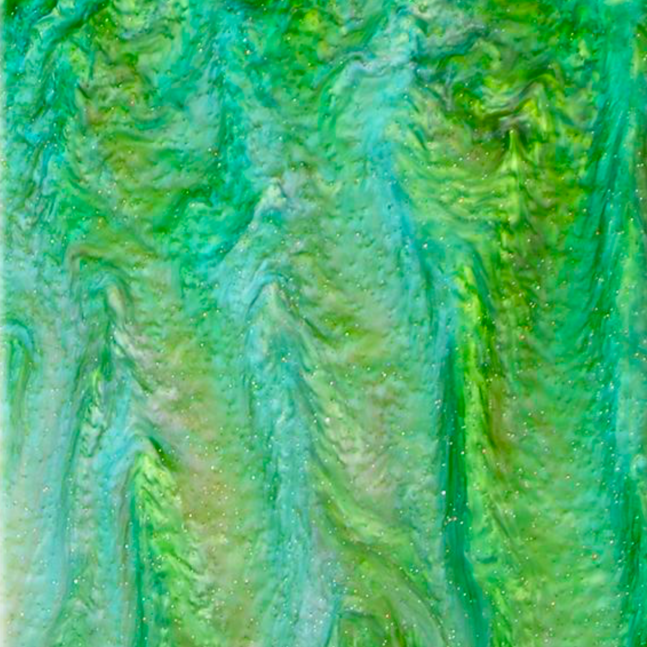 Acrylique 3 mm - Marbre scintillant scintillant - Vert printemps