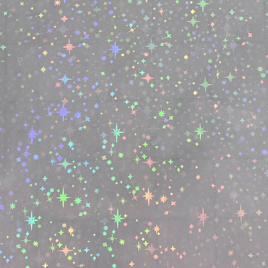 Hoja acrílica iridiscente de estrellas holográficas de 3 mm