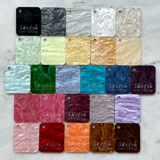 Material Sample Set - Pearl Marbles (x26 Swatches)