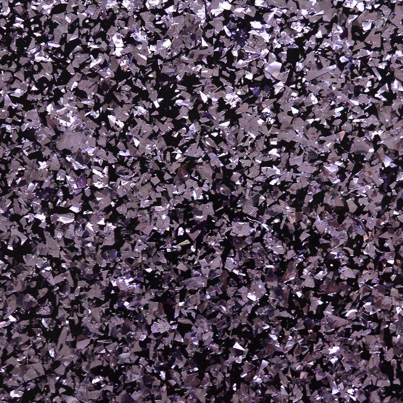 Acrílico de 3 mm - Disco Chunky Shards Glitter - Violet Steely Grey 