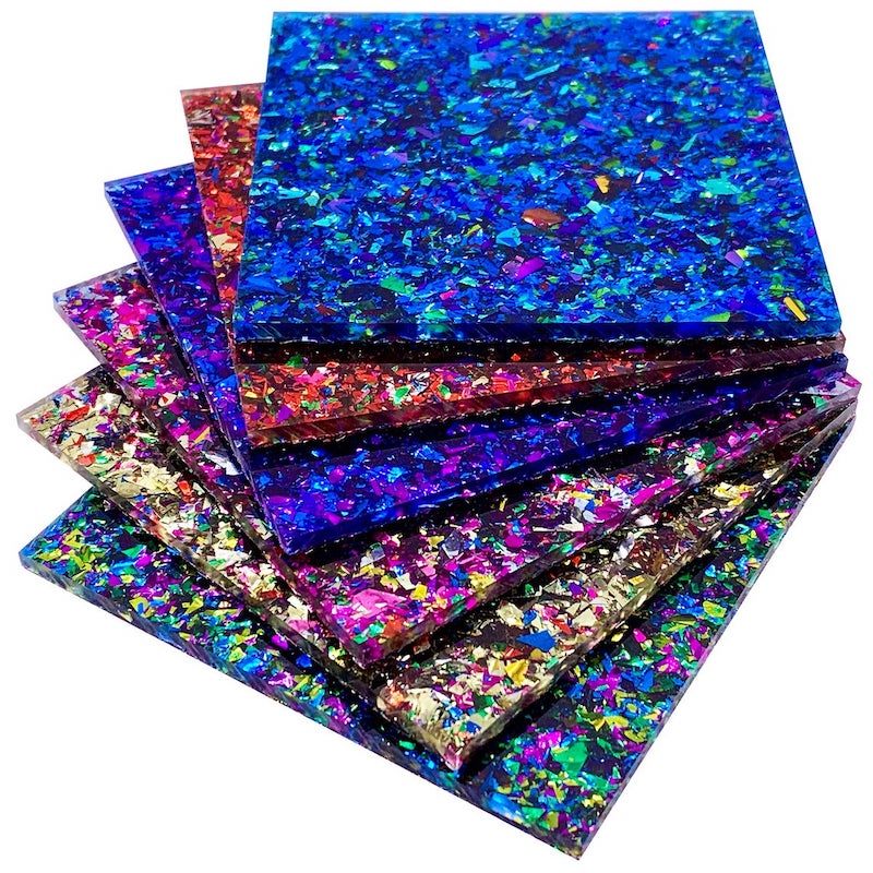 Conjunto de muestra de material: Festival Confetti Glitter (x8 muestras)