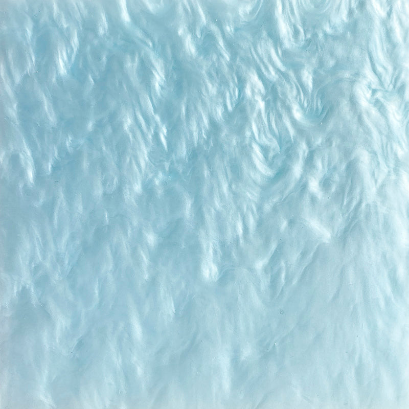 Acrylique 3 mm - Marbre nacré - Bleu glacier (SW07)