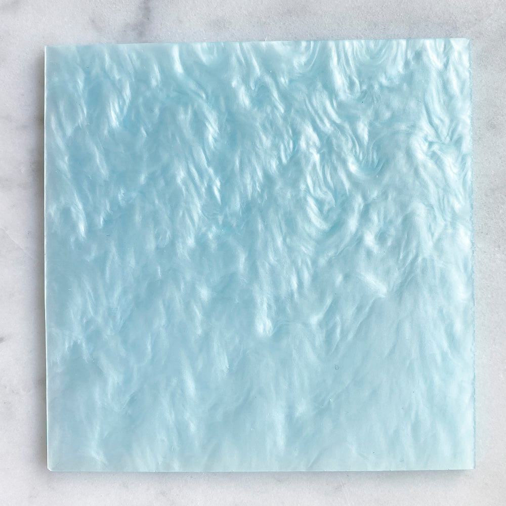 3mm Acrylic Pearl Marble Ice Blue (SW07) Sketch Laser Cutting