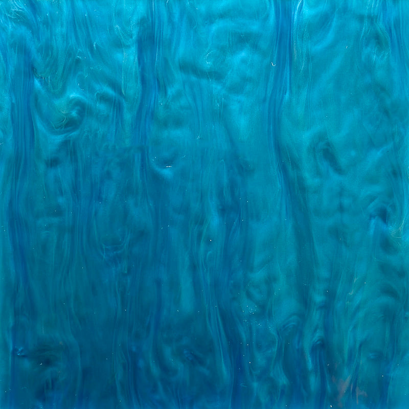 Acrylique 3 mm - Marbre nacré - Bleu vif (SW10)