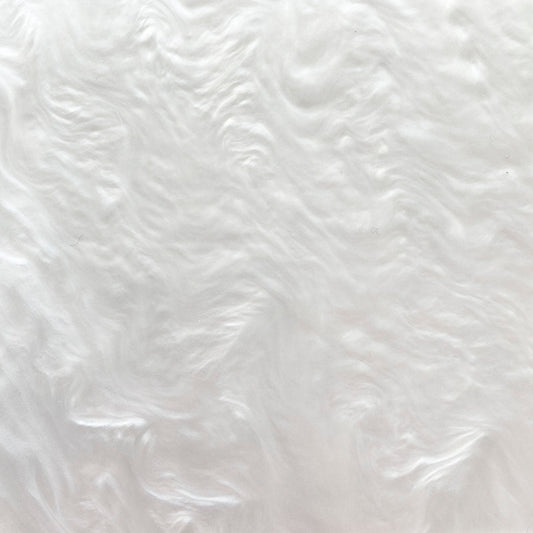 3mm Acrylic - Pearl Marble - White (SW01)