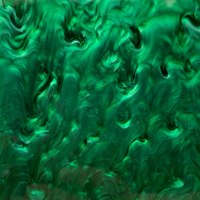 Acrylique 3 mm - Marbre nacré - Vert herbe (SW12)