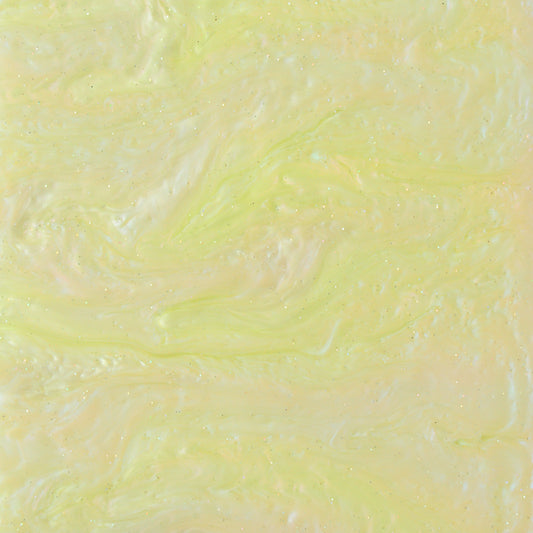 3mm Acrylic - Shimmer Swirl Glittery Marble - Yellow