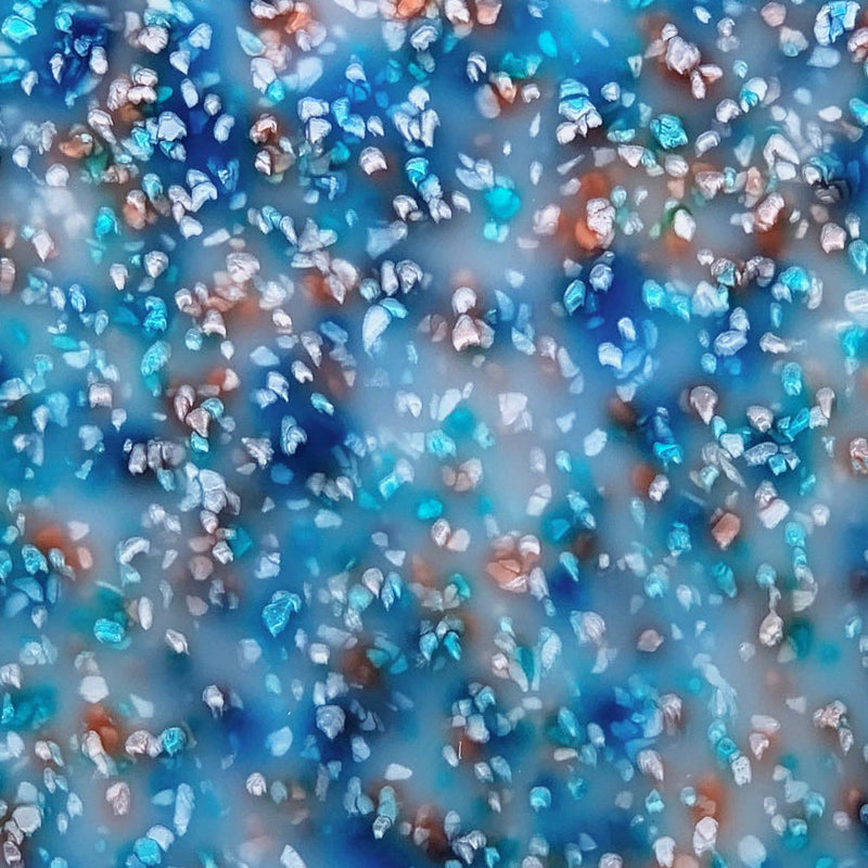 Acrylique 3mm - Candy Crystals Ice Cream - Bleu, marron 