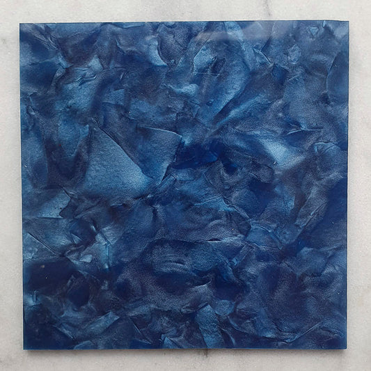 Acrylique 3mm - Cristal Minéral - Bleu Indigo